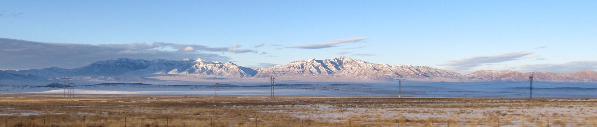 Early morning over Yuba Reservoir along State Route 28 between Gunnison and Levan, Utah
