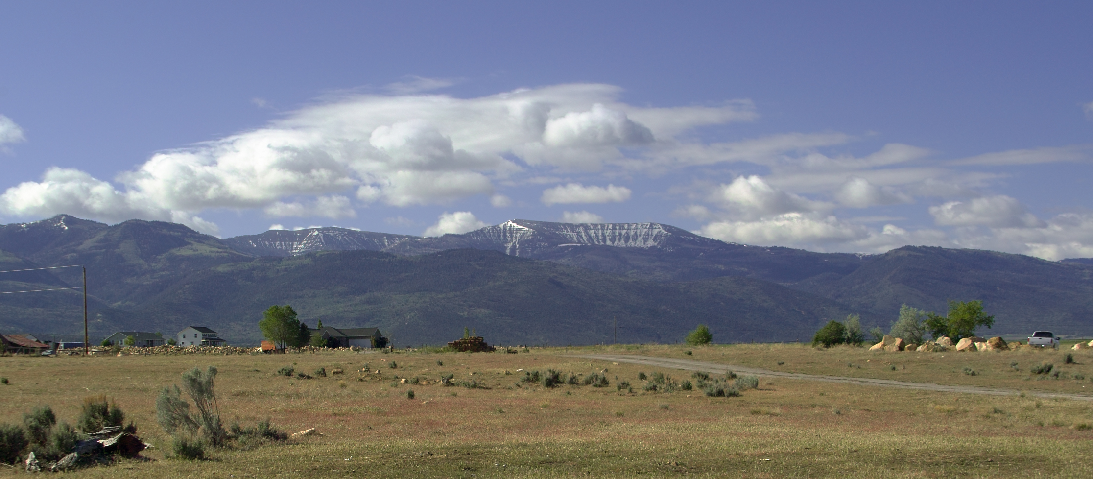 Horseshoe Mountain panoramic landscape in Central Utah